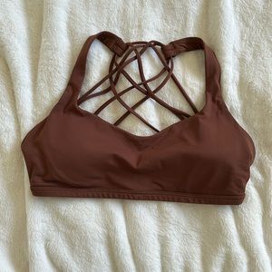 lululemon free to be bra brown